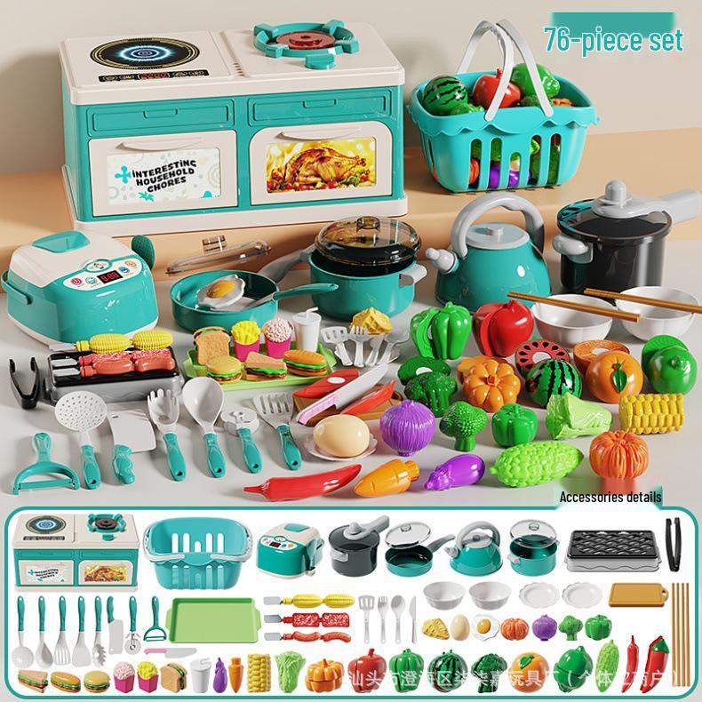 Children's Kitchen Toy Set: Role-Playing Simulation Stove for Boys and Girls