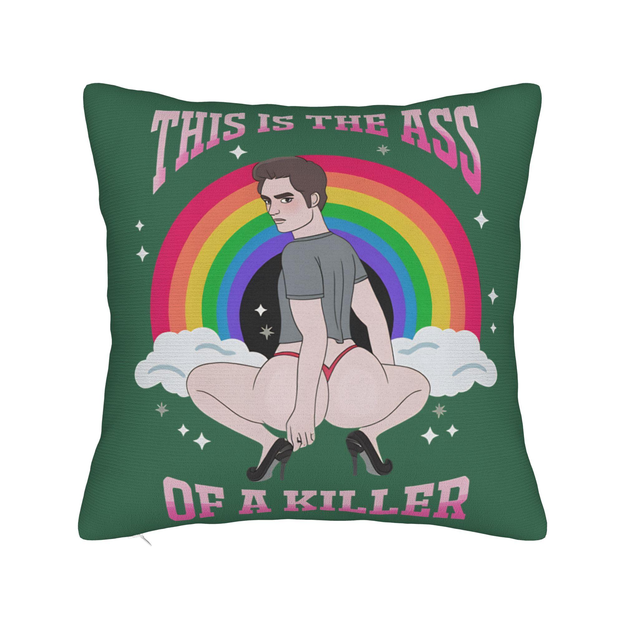 

Funny Edward Cullen Jacob Twilight Pillow Cover Soft Cushion Cover Vintage Pillow Case For Living Room Bed Chair 12x12Inch