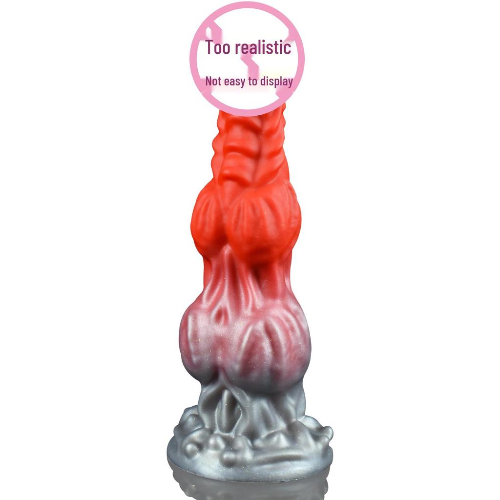 Alien Double Knot Silicone Anal Plug Dog Pendant SM Toy