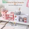 New Girly Drawer-Type Desk Organizer: Dustproof Storage for Stationery and Cosmetics
