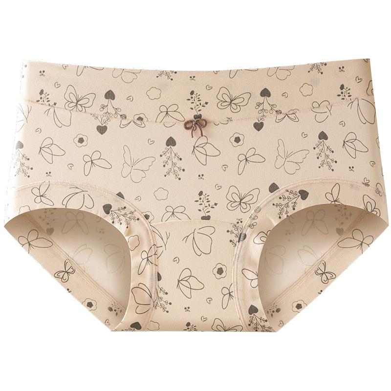 Girl In The Spring and Autumn Period and The New Cotton Cotton Antibacterial File Waist Boxer Briefs