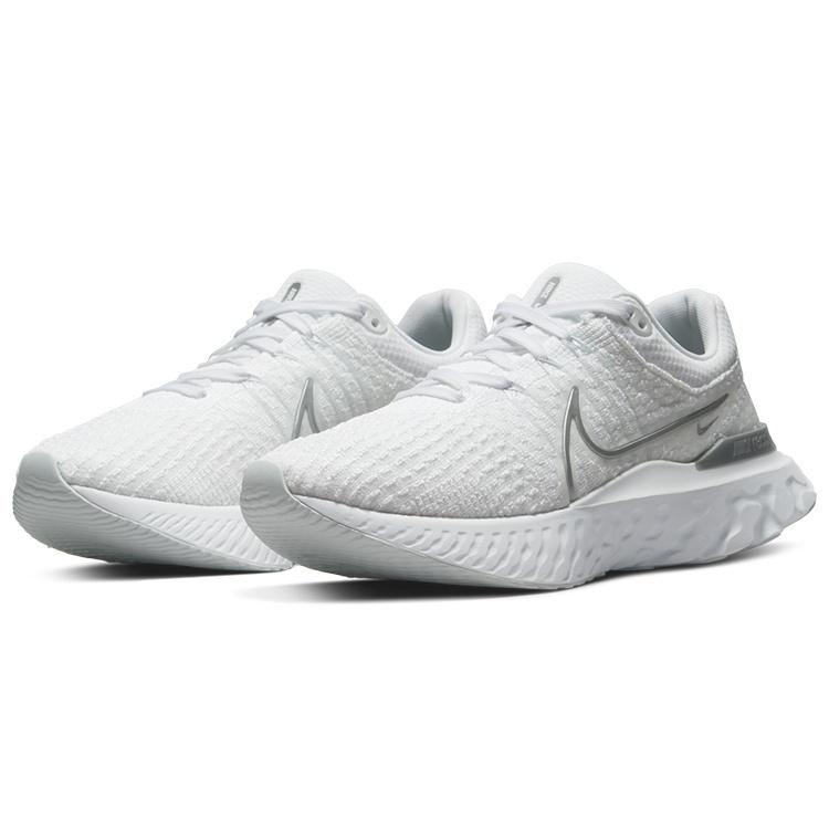(WMNS) Nike React Infinity Run Flyknit 3 'White Metallic Silver' Women's DD3024-101