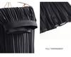 Reversible Pleated Mesh Patchwork Skirt - Spring/Summer 2026 Bean Pleats, Slimming Versatile Style
