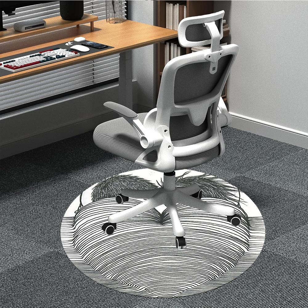 

1pc Love Heart Office Round Area Rug, Indoor Mat Suitable ForOffice, Under Office Chairs Bedroom Living Room Home Decor, Room Decot014 80cm by 80cm