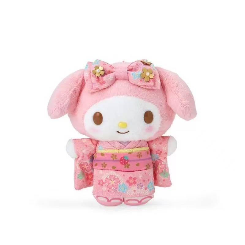 Plush Keychain With Kimono Bow For Kids And Collectors