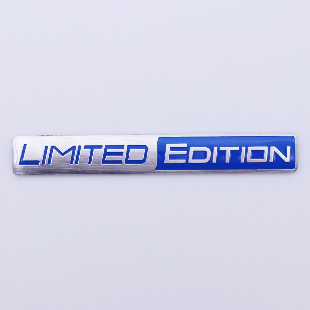 Car Accessories 3D Aluminum LIMITED EDITION Emblem Badge Car Stickers Decal For Audi Honda Opel Toyota Mercedes Mazda Motorcycle