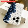 2DFlat Blueberries and Polka Dots All inclusive film hard iPhone case, compatible with iPhone 18 Pro Max 17 16 15 14 13 12 11