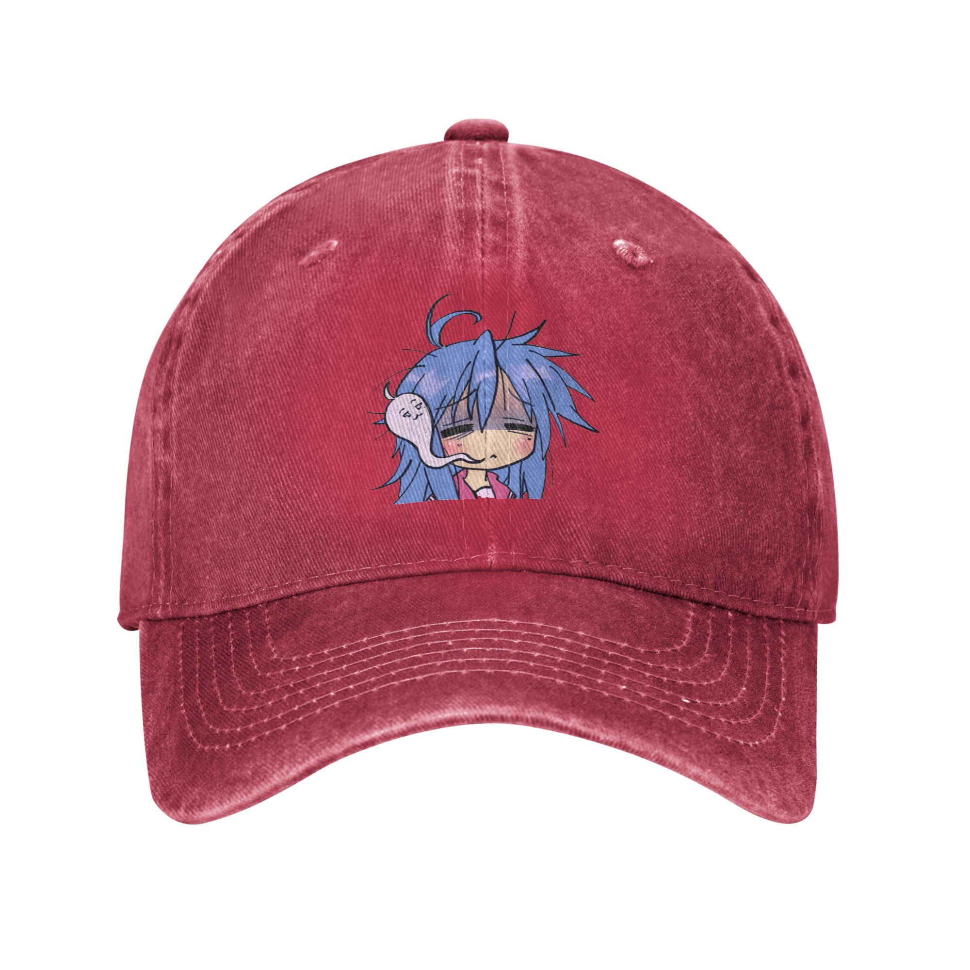 Unisex Baseball Hats dead tired izumi konata lucky star Denim Fabric Summer Sports Baseball Caps Hip Hop Cap Casquette One Size
