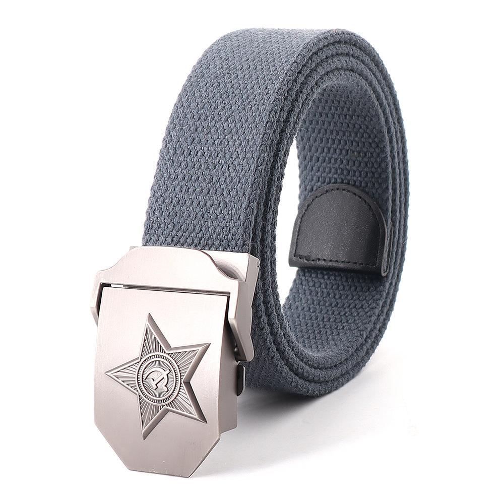 

Новый мужской и женский ремень 3D советский государственный герб брезентовый ремень советский пояс памяти 120cm темно-серого