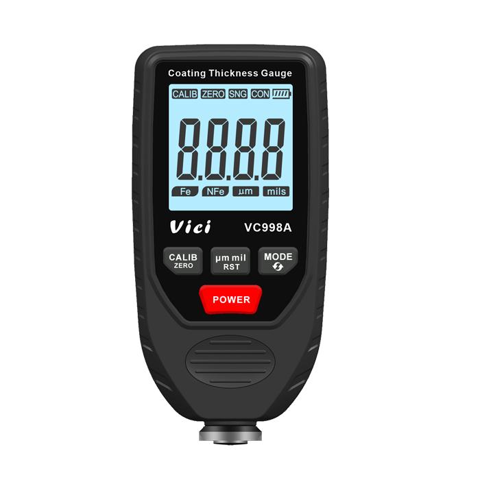 Vici VC998A ABS Paint Film Auto-ID Coating Thickness Gauge-High Accuracy Portable Digital 0-1500um серый