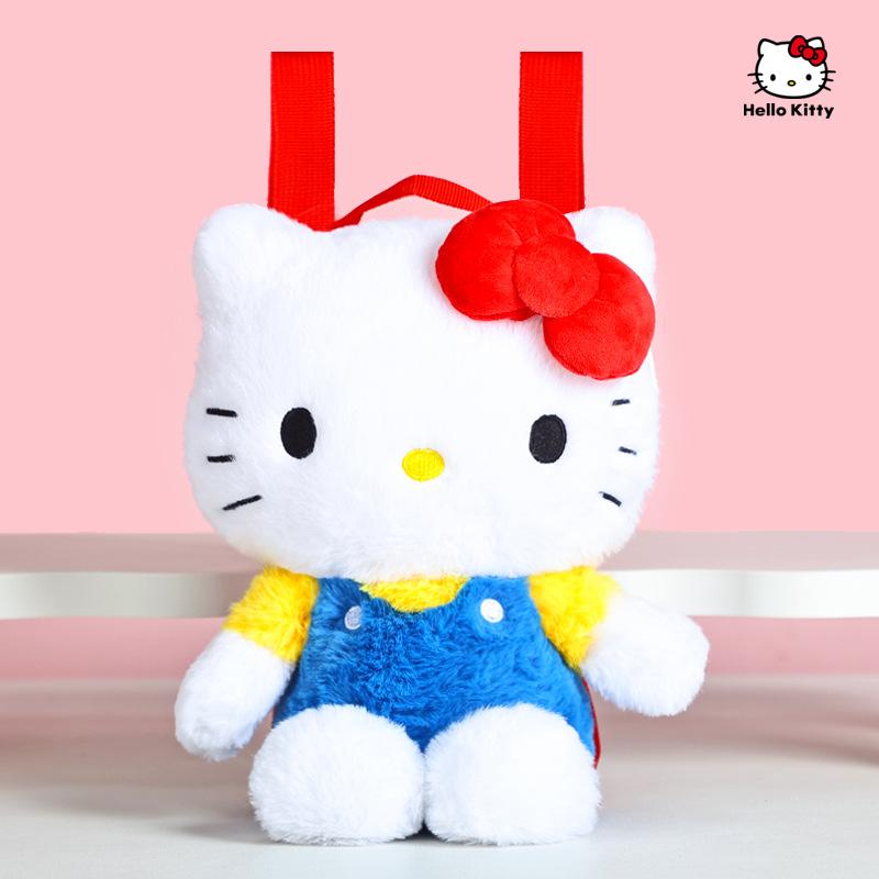 Echtes Anime Sanrio Hello Kitty Kawaii Plüschtier Tasche Plüsch Rucksack Weiche Plüsch Umhängetasche für Mädchen Kinder Geburtstagsgeschenk