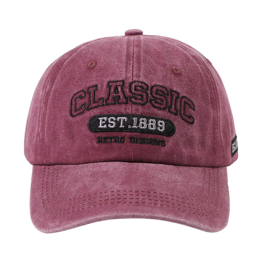 Módní Písmeno Klasická Baseballová Čepice Vintage Omyvatelná Nastavitelná Čepice Pánské Hip Hop Čepice Venkovní Volnočasové Prodyšné Čepice