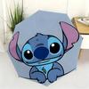 1pc Umbrella Featuring Stitch Cartoon Character, a Fully Automatic Umbrella Suitable for All Occasions, a Portable Folding Rai