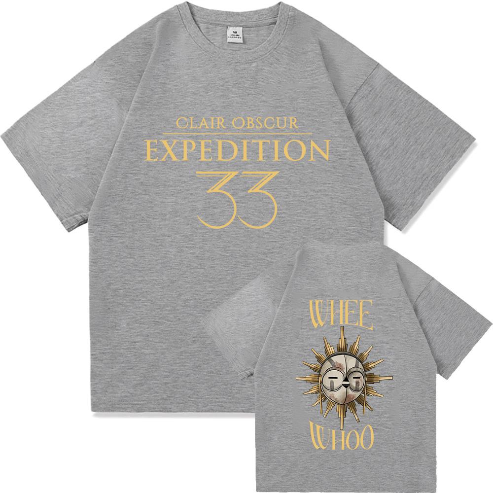 Clair Obscur Expedition 33 T-Shirts Expedition 33 Esquie Harz Sonnenfänger Grafik-T-Shirt Herren Damen Mode Harajuku Baumwolle Y2K Oberteile