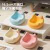 Ceramic Cat Food Basin Pet Bowl Ceramic Cat Bowl Neck Protection Diagonal Mouth Pet Food Basin Cute Overturned