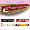 Large Merry Christmas Banner Sign With Vibrant Santa And Festive Gift Patterns For Home Decoration