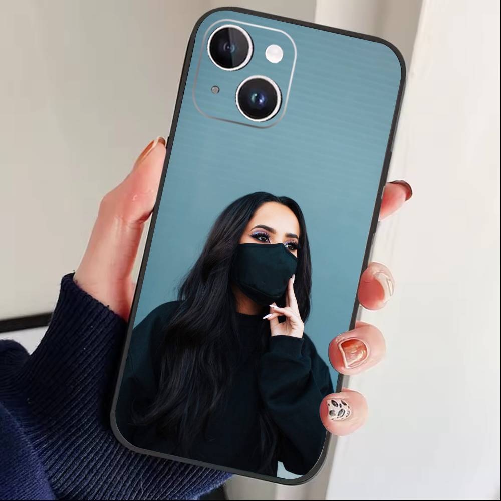 F-Fashion Becky G Mobile Phone Case For iPhone 17 16 15 14 13 12 Max Plus Silicone Black Cover