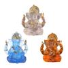 Handmade Elephant God Figurine Friendly Resin Decoration Traditional Hindu Art Cultural Decorative Statuette