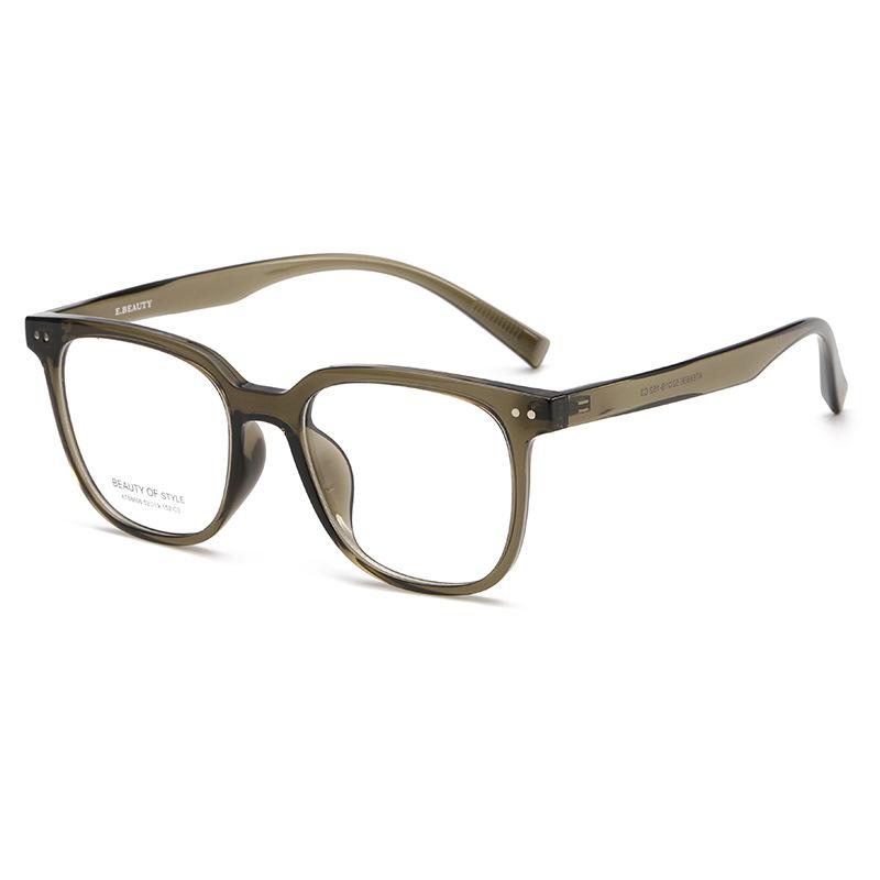 JYL TS Women's Square Optical - Myopia-Ready Retro Minimalist Literary GTP-AT68606