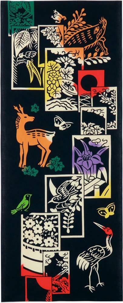 

kenema Сделано в Японии Полотенце Chudyed Tenugui Hanafuda Miyamoto 34×90см