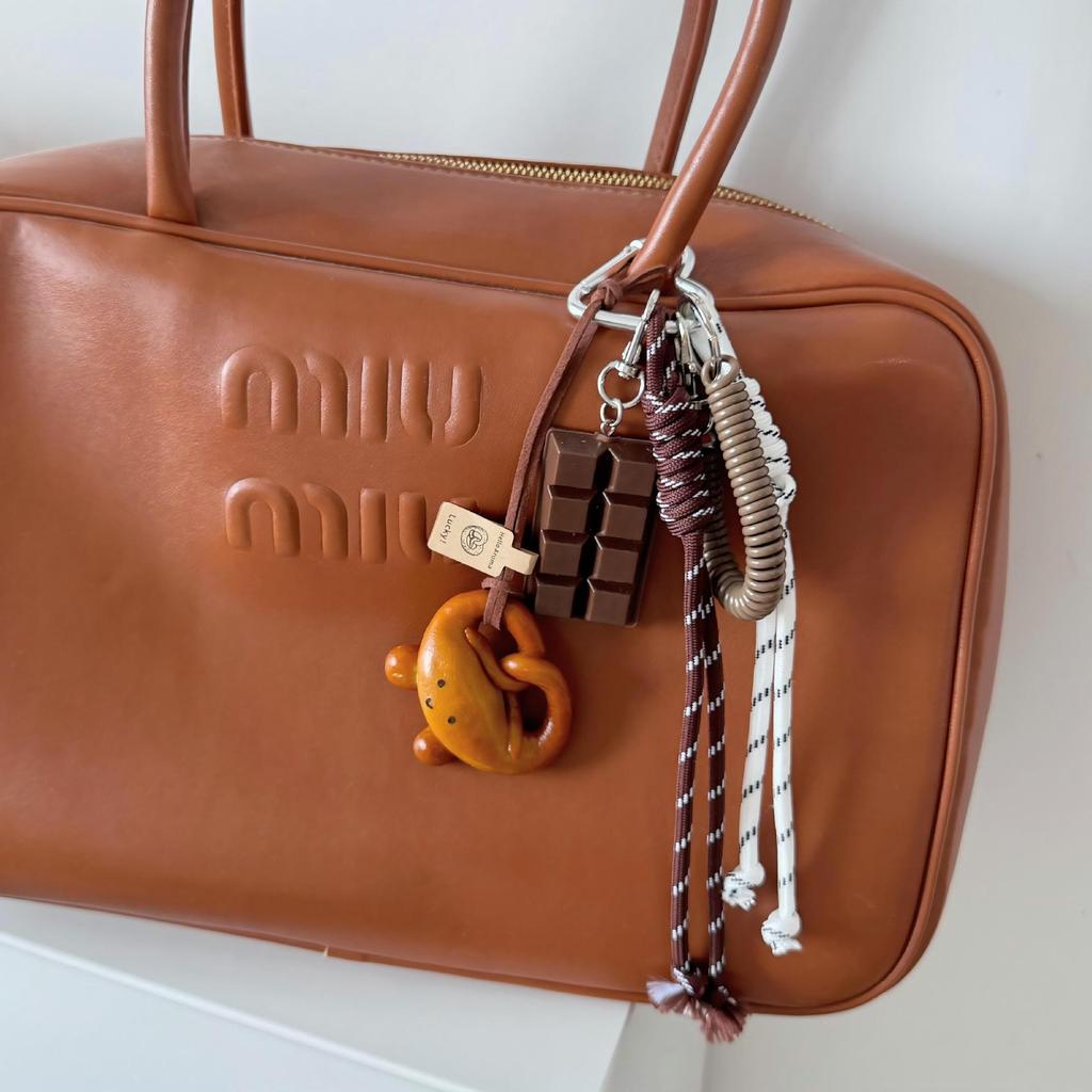 Lye Series Bagel Bag Keychain Pendant & Lanyard Accessory