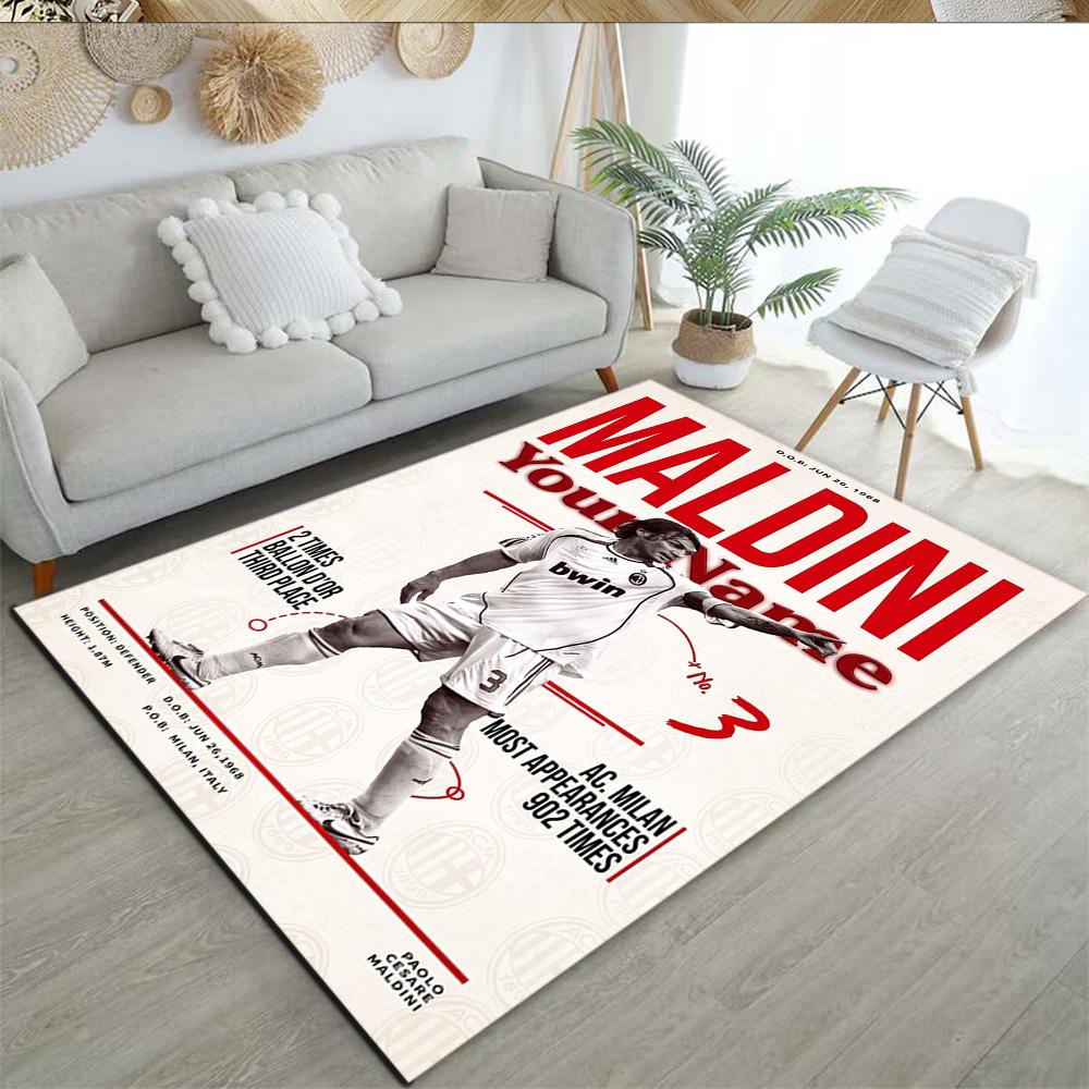 Ac Milan Personalized Text Area Rug Suitable for Decorate room Dormitory Game Room Bedrooms Antislip Carpet Anime Office Decor Wedding Party Gift