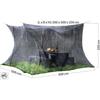 Großes quadratisches Insektenschutznetz für Camping im Freien und den Innenbereich 300x300x250cm Inklusive 2 Aufhängeseilen