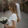 Bride Veils Mesh for Girls Balletcore Mesh for Pageant Prom Bridal Hair Accessories Stage Props White Veils for Bride