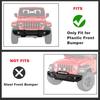 Replacement For Front Bumper License Plate Frame Bracket 2018-2024 Jeep Wrangler JL Gladiator JT ONLY For Plastic Bumper 68293738AA CH1068167