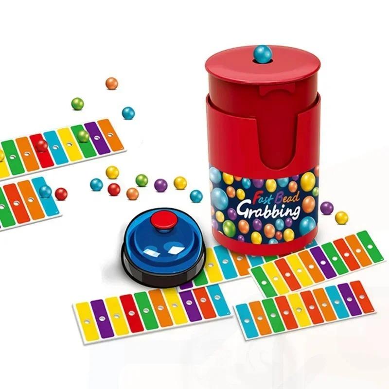 Color Line Bingo Fast Bead Grabbing Game for Two Players with Exciting ** Bells Funny Strategy Games Perfect for Kids and Adults
