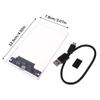 Usb Type C 2.5 Inch External Storage Case Sata To Usb 5Gbps Hdd Ssd Case Transparent Hard Drive Enclosure Support For Pc Laptops
