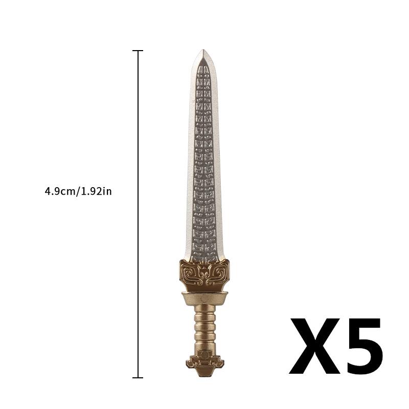MOC Medieval Military Anime Figures Weapons Building Blocks Toys Soldiers Shield Sword Bow Trident Ax Gun Hammer DIY Gifts K027
