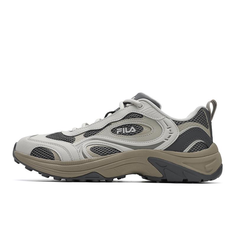 New FILA FLUXION Chuanliu Shoes Wear Resistant And Lightweight Low Top Casual Shoes Men's Gray F12M532115FMC