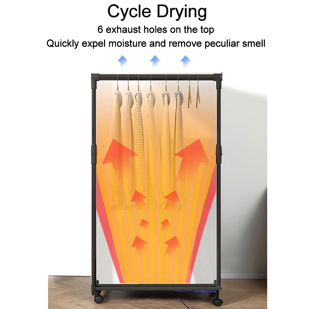 1000W Przenośna Elektryczna Suszarka do Ubrań Składana Szafa Stojak do Suszenia Maszyna Grzewcza 220V/50HZ