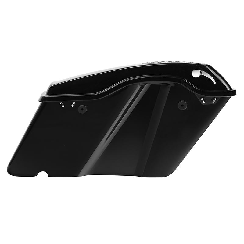 Motorcycle Hard Saddlebags 6x9" Speaker Lids Latches For Harley Touring Electra Glide Road King 2014-2026