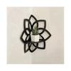 2X Lotus-Eckregale, Wand-Eckregale mit Holzblumen, Schwebende Regale, Kristall-Ausstellungsregal, Boho-Wand-Eckregale