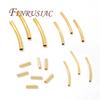 30/60PCS 18K Gold Plated Tubes For Jewelry,Spacer Beads,Separators For Bracelets,Tube Beads,DIY Jewelry Making Accessories