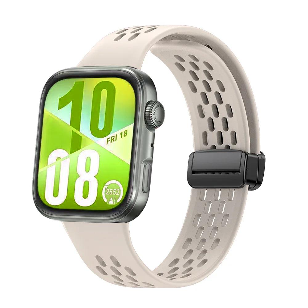 Magnetic Silicone Strap for Huawei Watch Fit 4 Fit 3 Sport Bracelet Wristband for Huawei Watch Fit 4 Pro Correa Belt Accessories