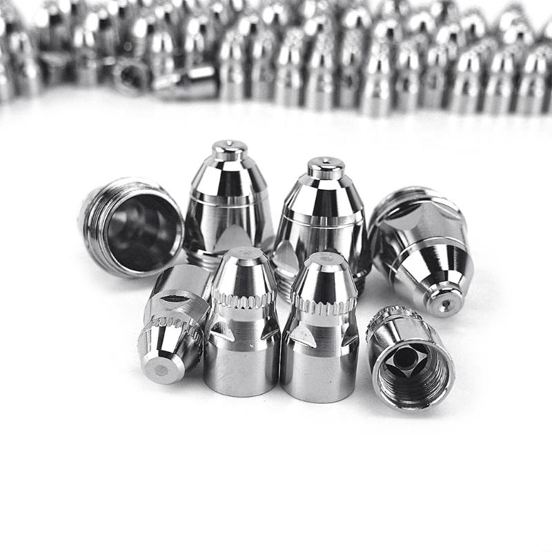 Durable 20pcs Premium P80 Plasma Cutting Torch Consumable Cutting 60A 80A 100A P80 CNC Plasma Torch Tip Electrode Nozzle