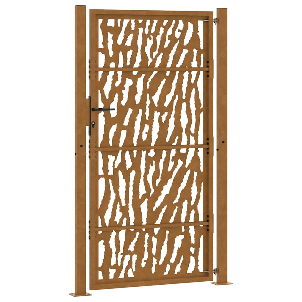 Garden Gate 100 x 200 cm Weathering Steel Trace Design