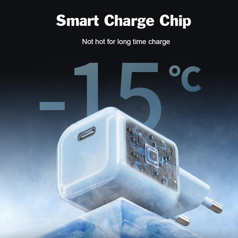 GaN 33W Super Charging Charger EU Plug PD Charging Wall Charger Quickly Charge For Xiaomi Huawei Mini Portable