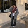 Womens Thick Knit Scarf With Colorful Stripes Warm Winter Accessory Soft Lightweight Wrap Daily Wear