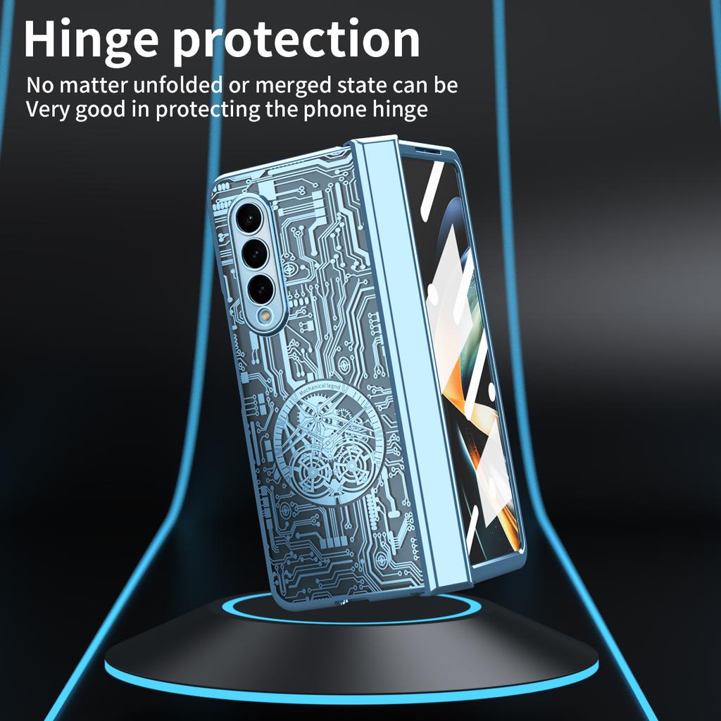 Fallschutzbeschichtung Ganzkörperhülle für Samsung Galaxy Z Fold 4 Fold4 Fold5 Fold3 Fold 3 5 2 Fold2 Zfold4 Hartglasfolie