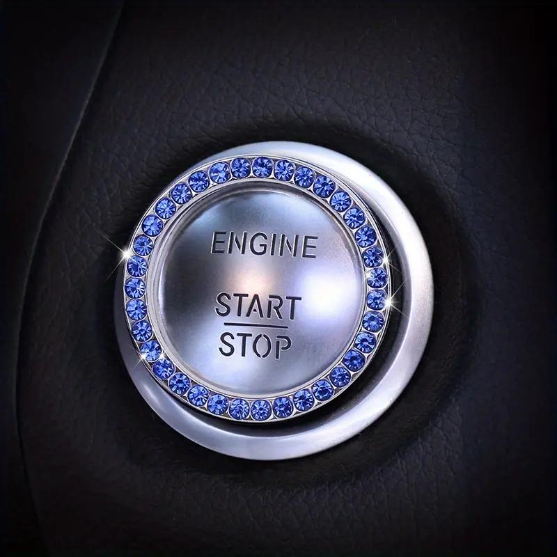 The Car Starts the Rhinestone Decoration Ignition Ring with Diamond Decoration Ring with One Button