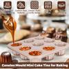 Cannele Mold Cake Pan 6/9/12 Cavity Non Stick Cannele Muffin Bakeware Cupcake Pan for Oven Baking Dishwasher Safe Cannelé Mold