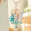 Tassel Butterfly Keychain Resin Bag Hanging Funny Cross Pendant Keychain  Key Decor