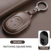 Leather Car Key Case Cover For Wei Lai Nio Es6 Es7 Es8 Et5 Et7 Et9 Ec6 Ec7 Et5T Eve Ep9 - Car Keychain Protection Shell