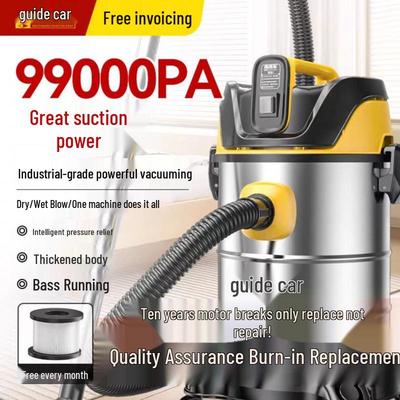 High-Power Vacuum Cleaner for Home, Car & Industrial Grout and Carpet Cleaning