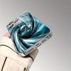 Blue Metallic Texture Irregular Pattern Electroplated Glass Phone Case, Suitable for iPhone 17, 16, 15, 14, 13, 12, 11, Etc.