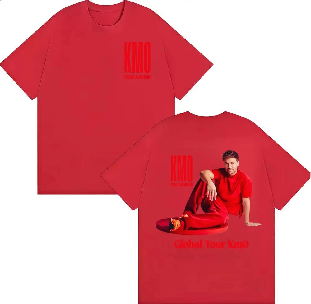 Pablo Alborán Global Tour Kmo 2026 Graphic T Shirt Unisexs Clothing Fashion Classic Oversized Tshirts Cotton Short Sleeve Tshirt